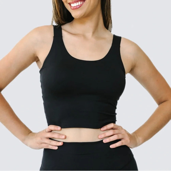 NWT Love & Fit SoftLuxe Stay Put Leggings & SoftLuxe Long Crop Top Set - Picture 4 of 13